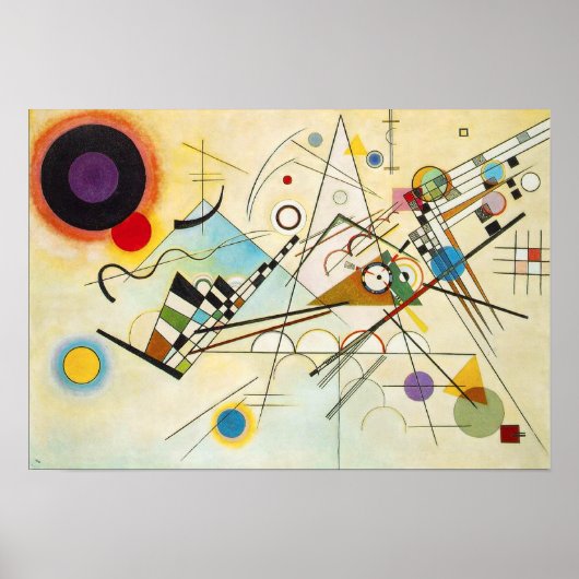 Kandinsky Zusammensetzung VIII Poster (Vorne)