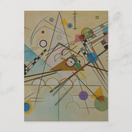 Kandinsky-Zusammensetzung VIII Postkarte (Vorderseite)