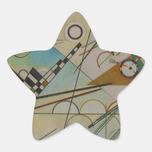 Kandinsky-Zusammensetzung VIII Stern-Aufkleber (Vorderseite)