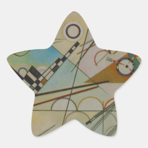 Kandinsky-Zusammensetzung VIII Stern-Aufkleber