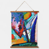 Kandinsky - Zwei berühmte abstrakte Gemälde Wandteppich Mit Holzrahmen (Vorderseite)