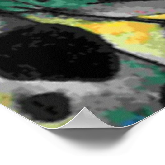 Kandinsky - zwei Ovalen Poster (Ecke)