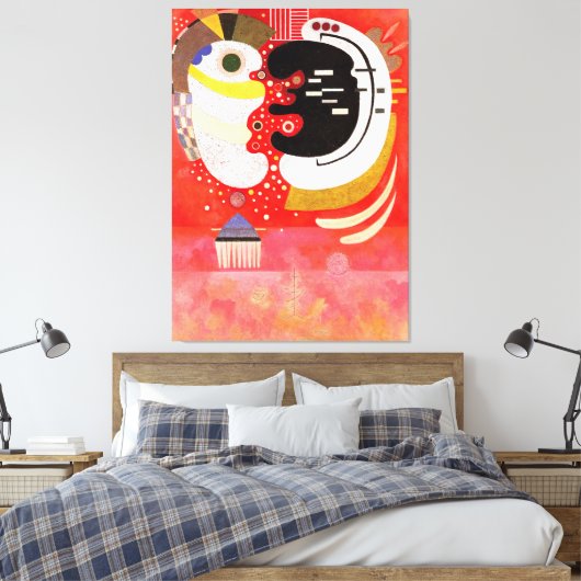 KANDINSKY - ZWISCHEN (Entre deux) - 1934 - Leinwanddruck (Insitu (Schlafzimmer))