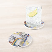 Kandinskys Abstrakte Malerei 1910 Dated Cossacks Getränkeuntersetzer (Seite)