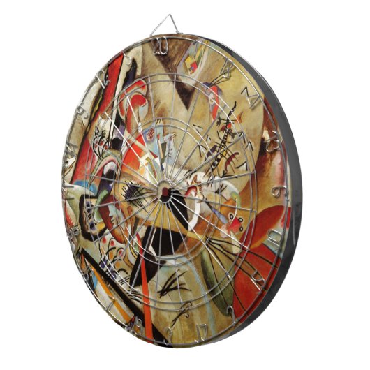 Kandinskys Abstrakte Zusammensetzung Dartscheibe (Vorderseite rechts)