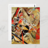 Kandinskys Abstrakte Zusammensetzung Postkarte (Vorne/Hinten)