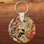 Kandinskys Abstrakte Zusammensetzung Schlüsselanhänger (Vorderseite)