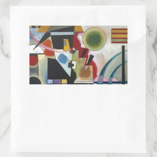 Kandinskys Abstraktes Gemälde-Swinging Rechteckiger Aufkleber (Tasche)