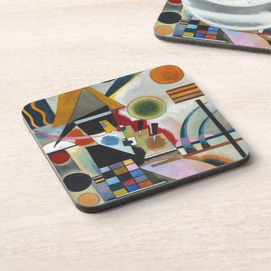 Kandinskys Abstraktes Gemälde-Swinging Untersetzer (Linke Seite)