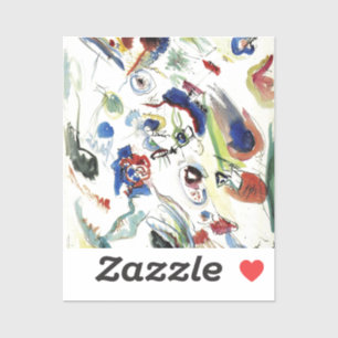 Kandinskys Abstraktes Malwerk Aufkleber