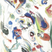 Kandinskys Abstraktes Malwerk Aufkleber (Vorderseite)