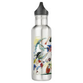 Kandinskys Abstraktes Malwerk Edelstahlflasche (Links)