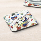 Kandinskys Abstraktes Malwerk Getränkeuntersetzer (Linke Seite)