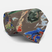 Kandinskys Abstraktes Malwerk Krawatte (Gerollt)