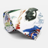 Kandinskys Abstraktes Malwerk Krawatte (Gerollt)