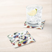 Kandinskys Abstraktes Malwerk Rechteckiger Pappuntersetzer (Vor Ort)