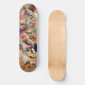 Kandinskys Abstraktes Malwerk Skateboard (Vorderseite)