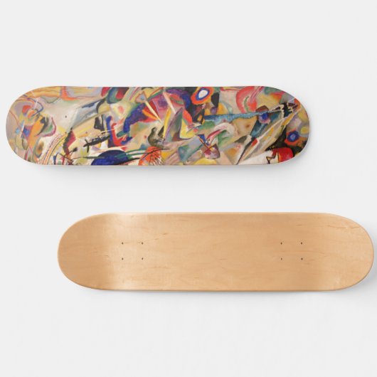 Kandinskys Abstraktes Malwerk Skateboard (Horizontal)