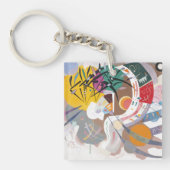 Kandinsky's Dominant Curve Abstrakt Art Malerei Schlüsselanhänger (Vorderseite)