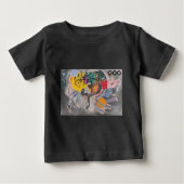Kandinsky's Dominant Curve Abstrakt Baby T-shirt (Vorderseite)