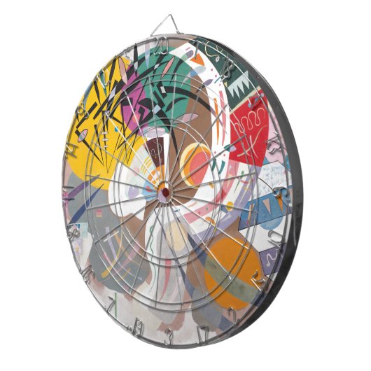 Kandinsky's Dominant Curve Abstrakt Dartscheibe (Vorderseite rechts)