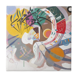 Kandinsky's Dominant Curve Abstrakt Fliese