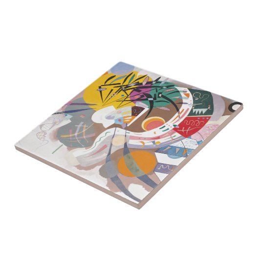 Kandinsky's Dominant Curve Abstrakt Fliese (Seite)