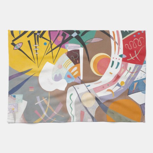Kandinsky's Dominant Curve Abstrakt Handtuch (Horizontal)
