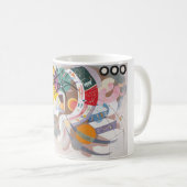 Kandinsky's Dominant Curve Abstrakt Kaffeetasse (VorderseiteRechts)