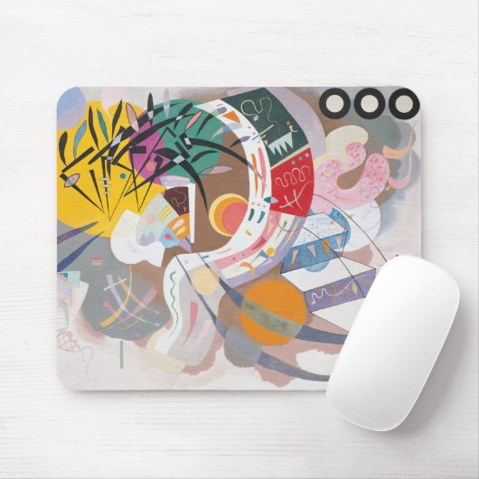 Kandinsky's Dominant Curve Abstrakt Mousepad (Mit Mouse)