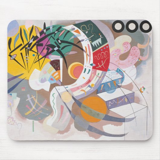 Kandinsky's Dominant Curve Abstrakt Mousepad (Vorne)