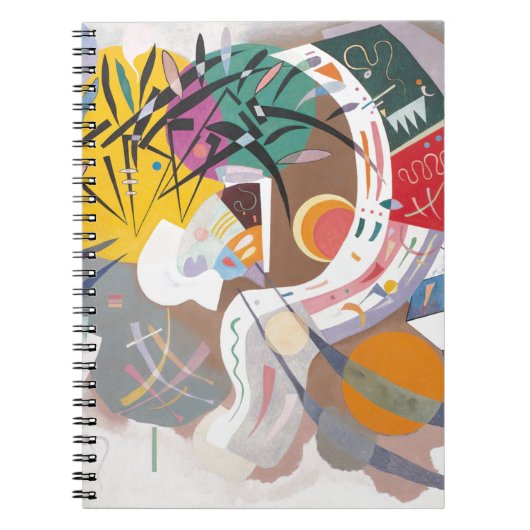 Kandinsky's Dominant Curve Abstrakt Notizblock (Vorderseite)