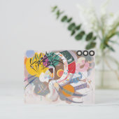 Kandinsky's Dominant Curve Abstrakt Postkarte (Stehend Vorderseite)