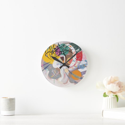Kandinsky's Dominant Curve Abstrakt Runde Wanduhr (Zuhause)
