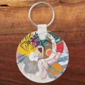 Kandinsky's Dominant Curve Abstrakt Schlüsselanhänger (Vorderseite)
