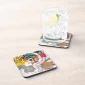 Kandinsky's Dominant Curve Abstrakt Untersetzer (Rechte Seite)