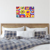Kandisnky Circles Canvas Print Leinwanddruck (Insitu (Schlafzimmer))