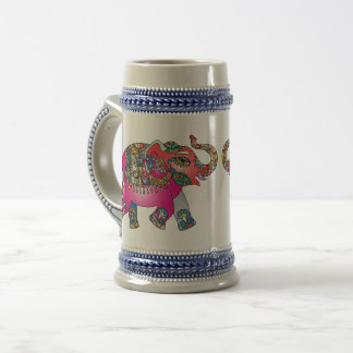 Kandy bunt pink Elephant Tasse Bierstein