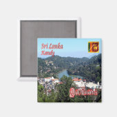 KANDY-SEE, Sri Lanka, Asien, Kühlschrank Magnet (Vorderseite/Rückseite)