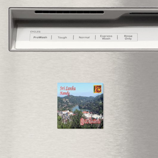 KANDY-SEE, Sri Lanka, Asien, Kühlschrank Magnet (In Situ (Geschirrspüler))