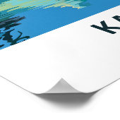 Kandy Sri Lanka Travel Print Poster (Ecke)