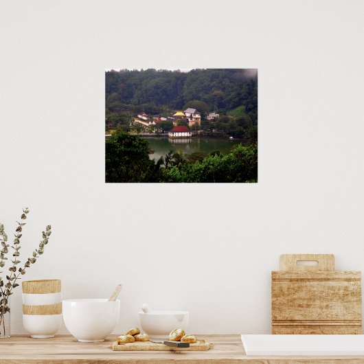 Kandy Tempel, Sri Lanka Poster (Küche)
