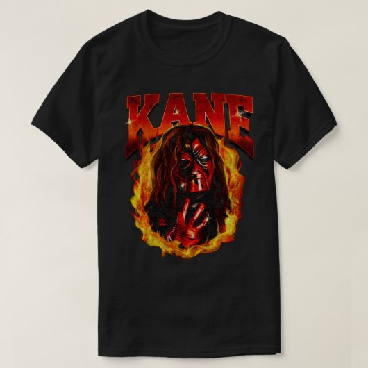 Kane Flames Portrait T-Shirt (Design vorne)