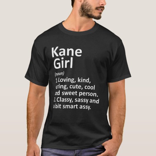 KANE GIRL PA PENNSYLVANIA Funny City Zuhause Roots T-Shirt (Vorderseite)