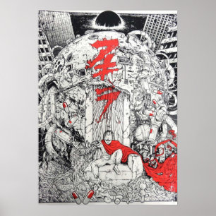 Kaneda Shotaro Akira Anime Manga Poster