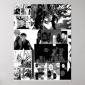 Kaneki Ken Ästhetische Collage Poster (Vorne)