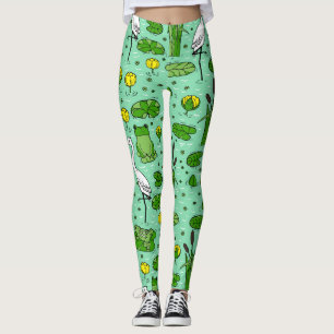 Kanen, Helden, Lilien: Vintager Schwarm. Leggings