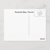 Kaneohe, Hawaii Postkarte (Rückseite)