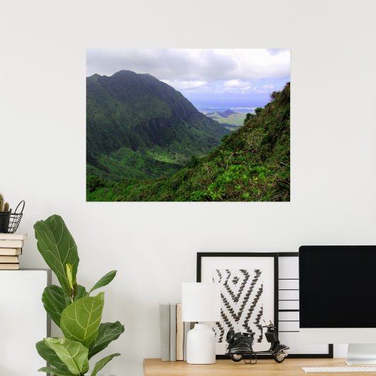 Kaneohe, O'ahu, Hawai'i Poster (Heimbüro)