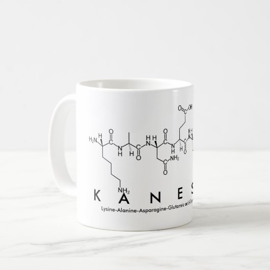 Kanesha Peptidname Tasse (Vorderseite Links)